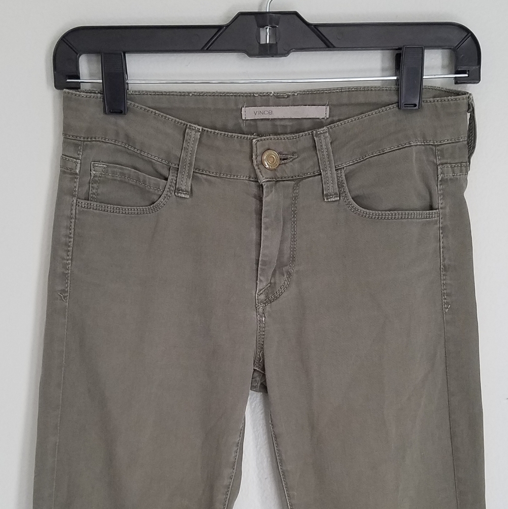 🌺🌼🌻Vince 5 Pocket Skinny Leg Light Olive Pants - Picture 3 of 7